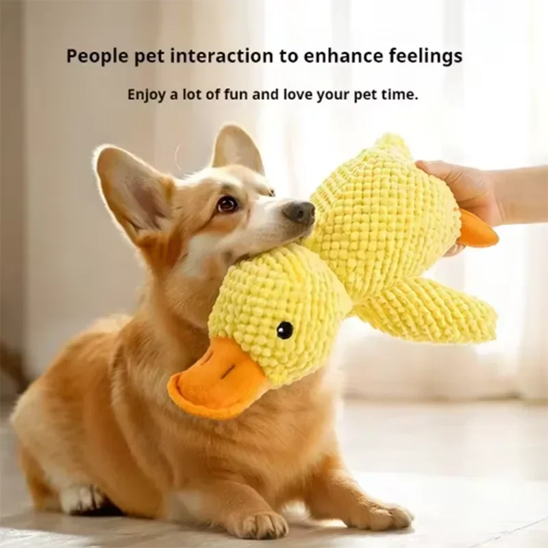 Jouet pour chien en canard à pas lourds interactif
