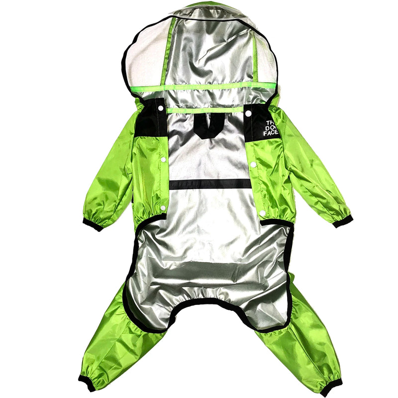 Impermeable para perros con estampado de cara divertida