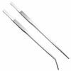 Stainless Steel Aquarium Plant Tweezers with Ergonomic Elbow Design