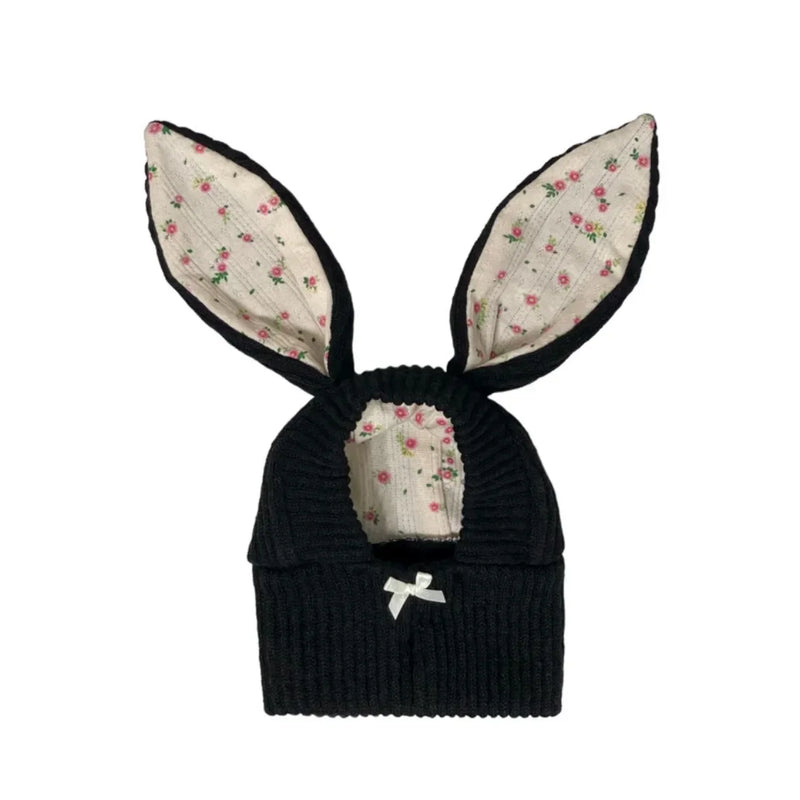 Cozy Knitted Rabbit Ears Pet Hat