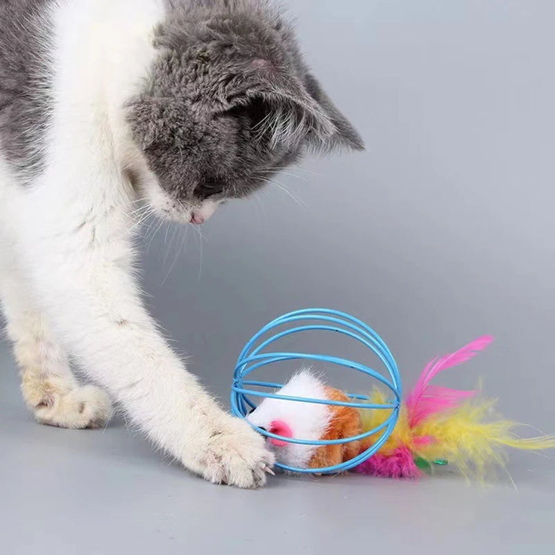 Jouet Souris en Peluche Interactive pour Chat