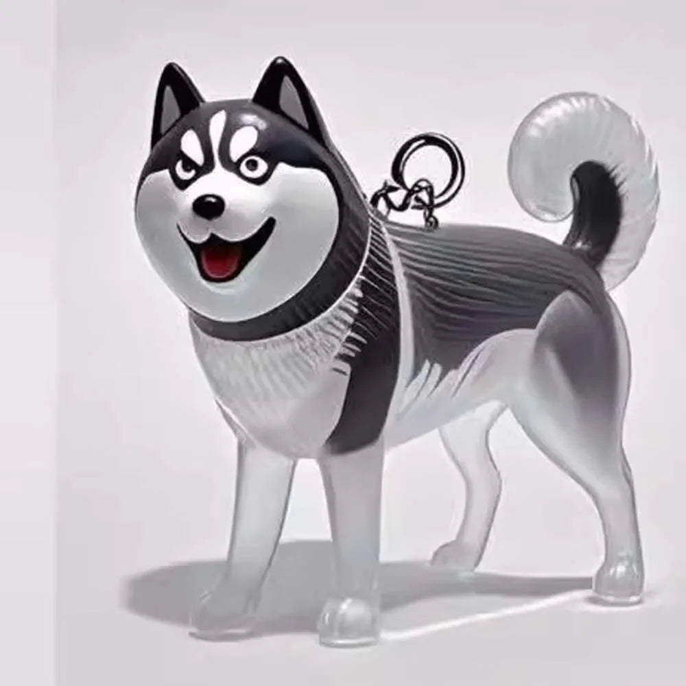 Cartoon Dog Transparent Acrylic Keychain