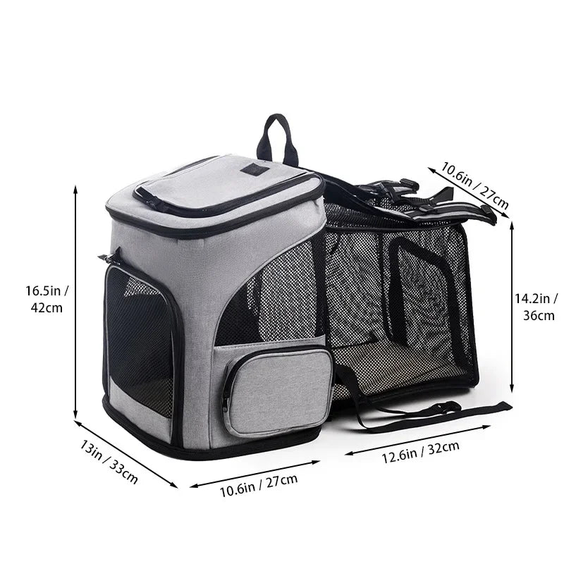 Atmungsaktiver Haustier-Tragetaschen-Rucksack