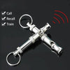 Adjustable Pitch Stainless Steel Dog Whistle with Keychain
