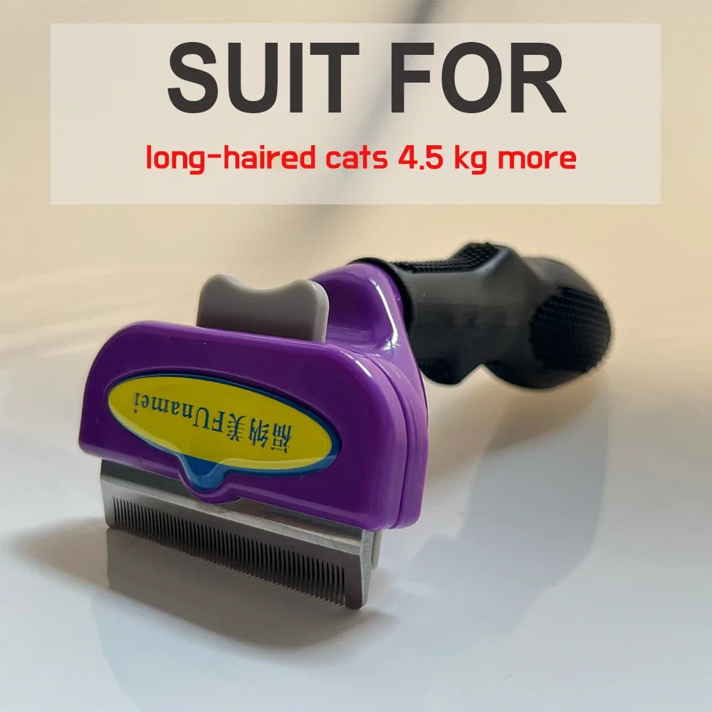 Pet Deshedding Brush for Dogs and Cats – Removes Loose Fur and Tangles