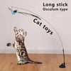 Jouet Interactif pour Chat en Forme de Paon avec Clochette