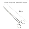 Stainless Steel Locking Hemostatic Forceps with Serrated Jaws