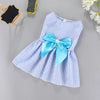 Princess-Style Summer Dog Dress with Bow for Small Breeds
