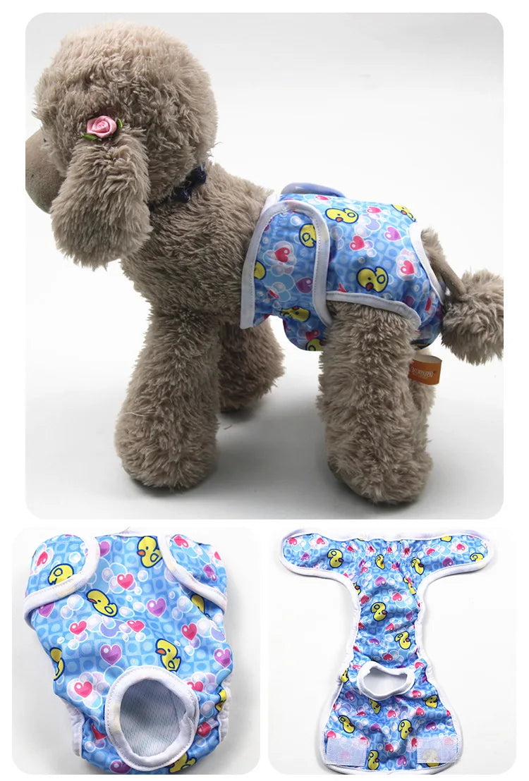 Reusable Washable Dog Diapers for Female Dogs in Heat