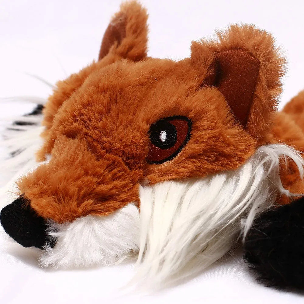 Squeaky Plush Dog Toy with Crinkle Paper – No Stuffing, Durable & Fun