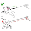 45cm Nylon Dog Leash Extender with Quick-Release Buckle