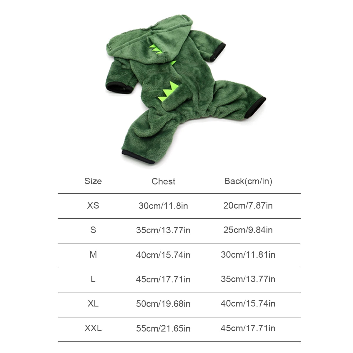Dinosaur Costume Hoodie for Small Dogs and Cats
