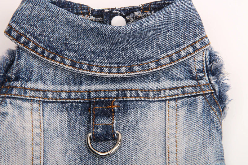 Denim Jeans Coat for Dogs and Cats - Spring Autumn