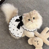 Summer Bow Heart Print Pet Dress for Small Dogs and Cats