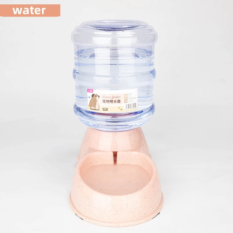 Gamelle Double Compartiment avec Distributeur d'Eau pour Animaux