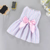 Princess-Style Summer Dog Dress with Bow for Small Breeds