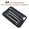 Stainless Steel Aquarium Tool Set with Scissors, Tweezers, and Shovel