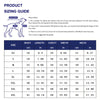 A sizing guide chart for a Classic Pet Polo Shirt, listing measurements in centimeters and inches for various sizes.