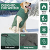 Reflective Waterproof Dog Coat with Fleece Lining and Leash Hole