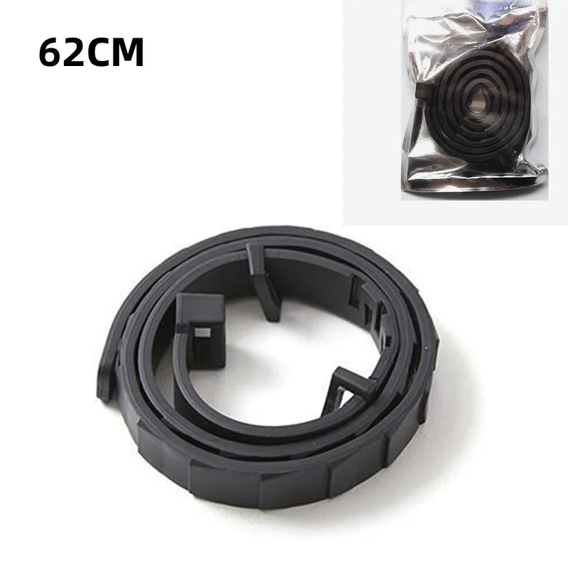 Black adjustable waterproof pet collar for small dogs and cats