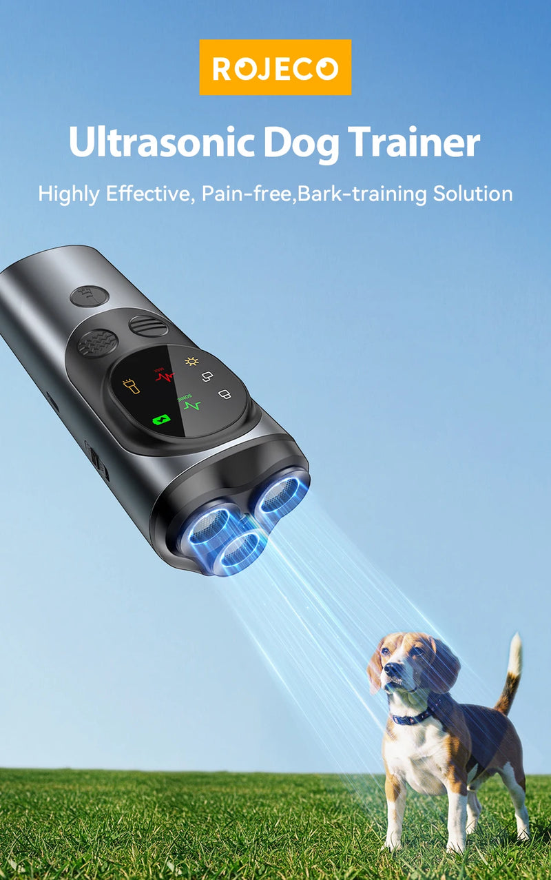 ROJECO Three-Head Ultrasonic Dog Training Device