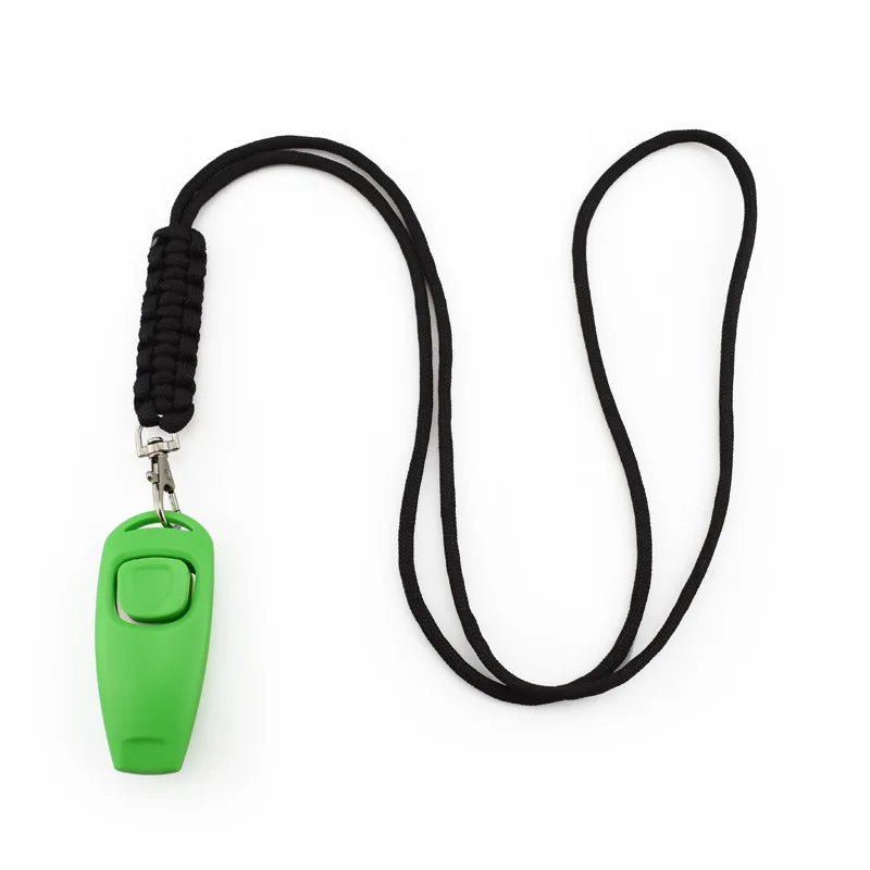 Zwei-in-Eins-Hundepfeife und Clicker für das Hundetraining