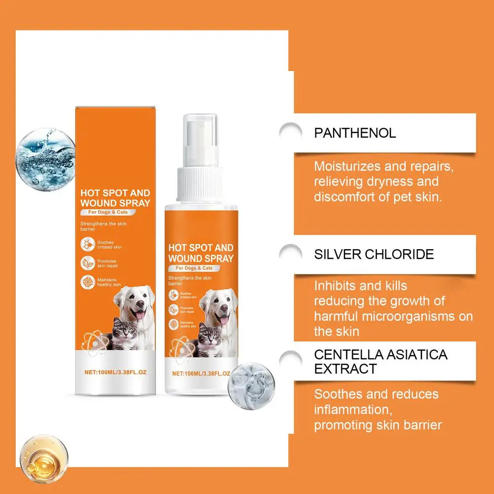 Soothing Hot Spot Spray for Dogs & Cats – Itch Relief and Skin Repair