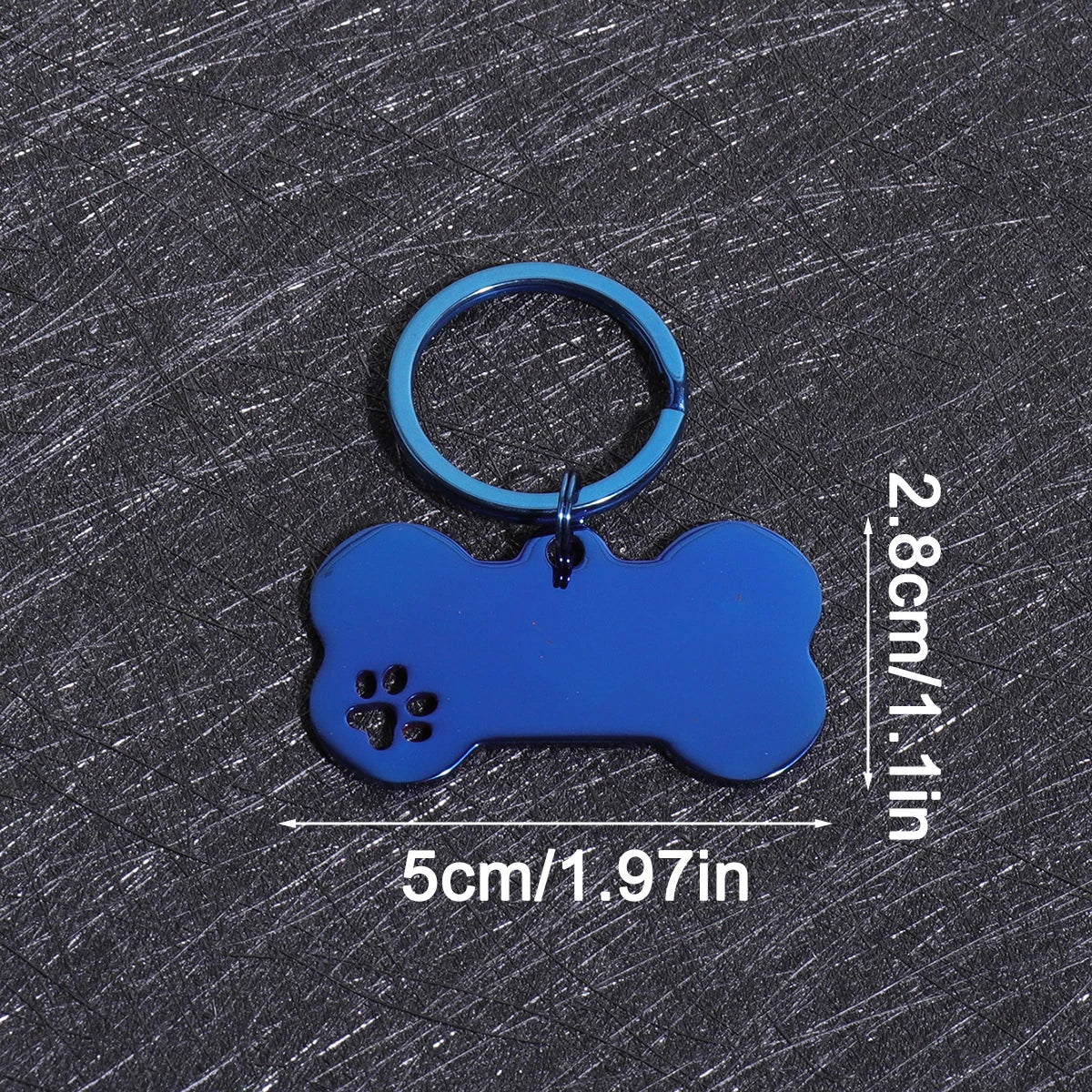 Personalized Bone-Shaped Dog Tag with Custom Engraving