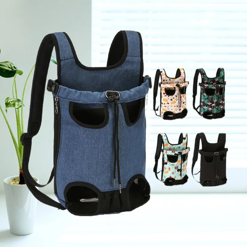 Adjustable Pet Carrier Backpack for Cats and Dogs