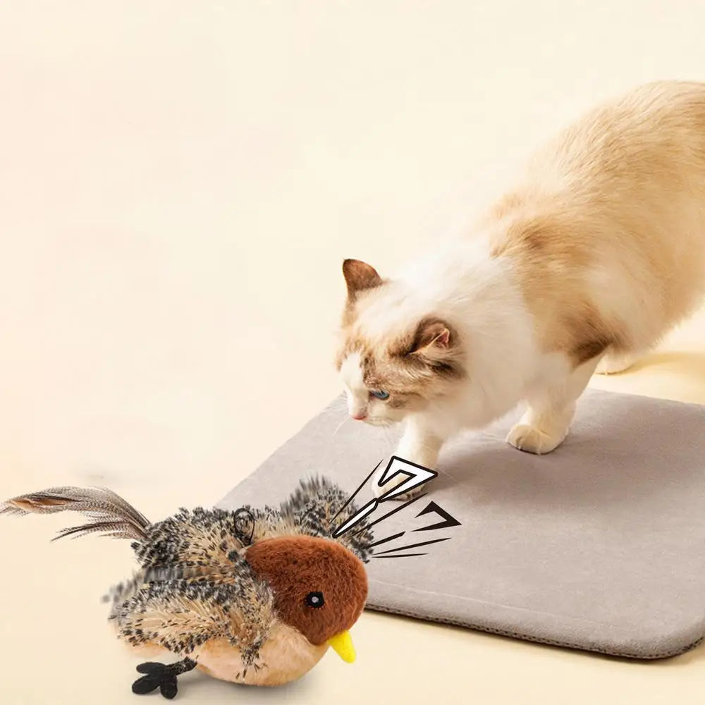 Interactive Flapping Bird Cat Toy with Remote Control