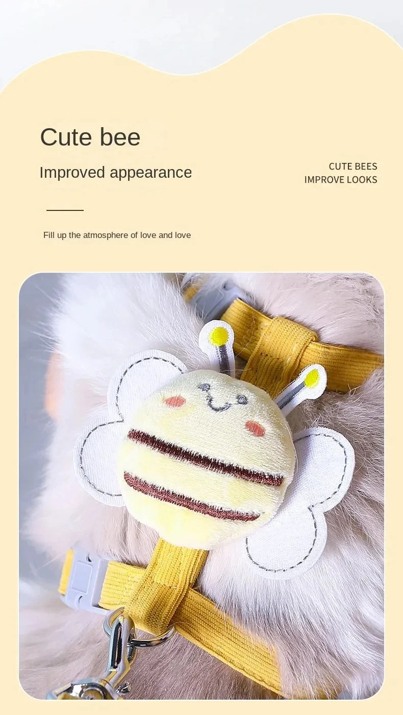 Breathable Mesh Cat & Small Dog Harness with Leash