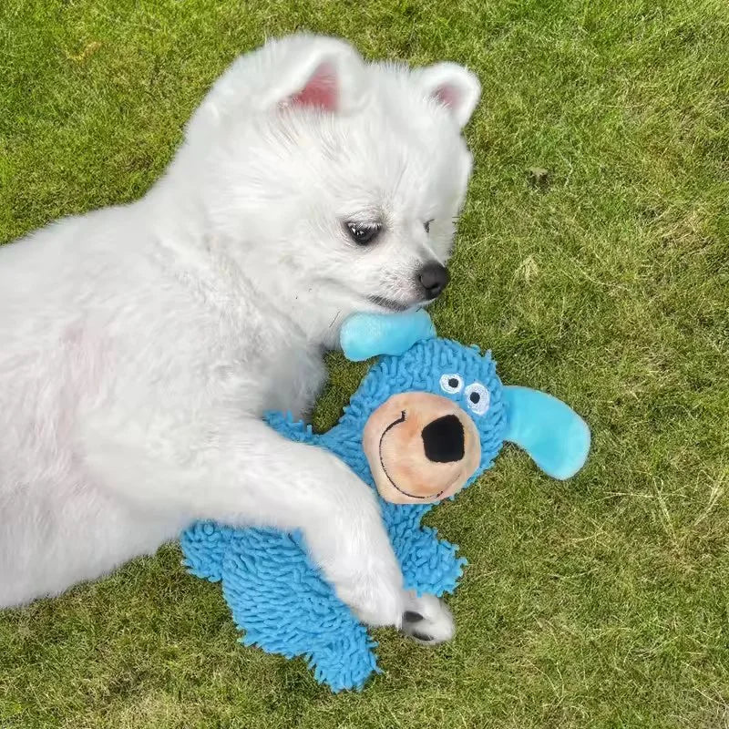 Soft Plush Squeaky Dog Toy for Teething Puppies and Small Dogs