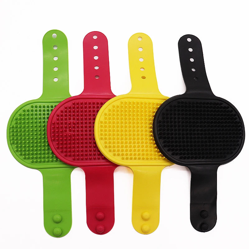 Gant de toilettage en caoutchouc souple pour chiens et chats