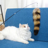 Jouet Baguette Plumes pour Chat Extensible avec Queue de Renard