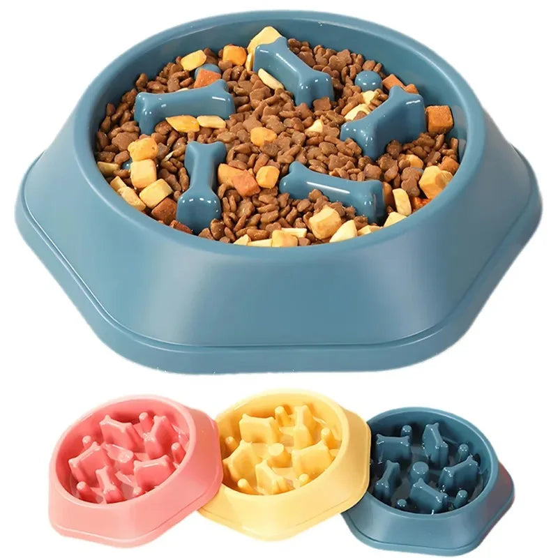 Slow Feeder Dog Bowl with Non-Slip Base