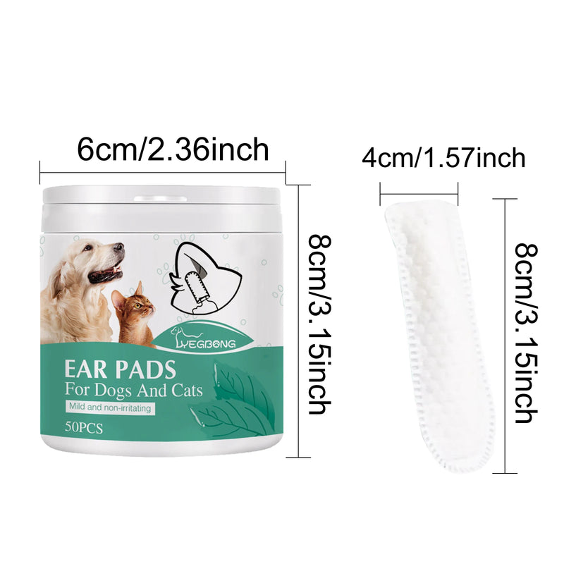Lingettes Douces pour le Nettoyage des Yeux et des Oreilles de Votre Animal