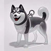 Cartoon Dog Transparent Acrylic Keychain