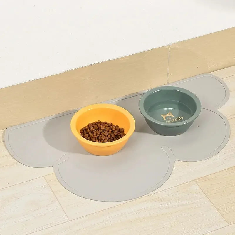 Alfombrilla de Silicona para Alimentación de Mascotas con Forma de Nube