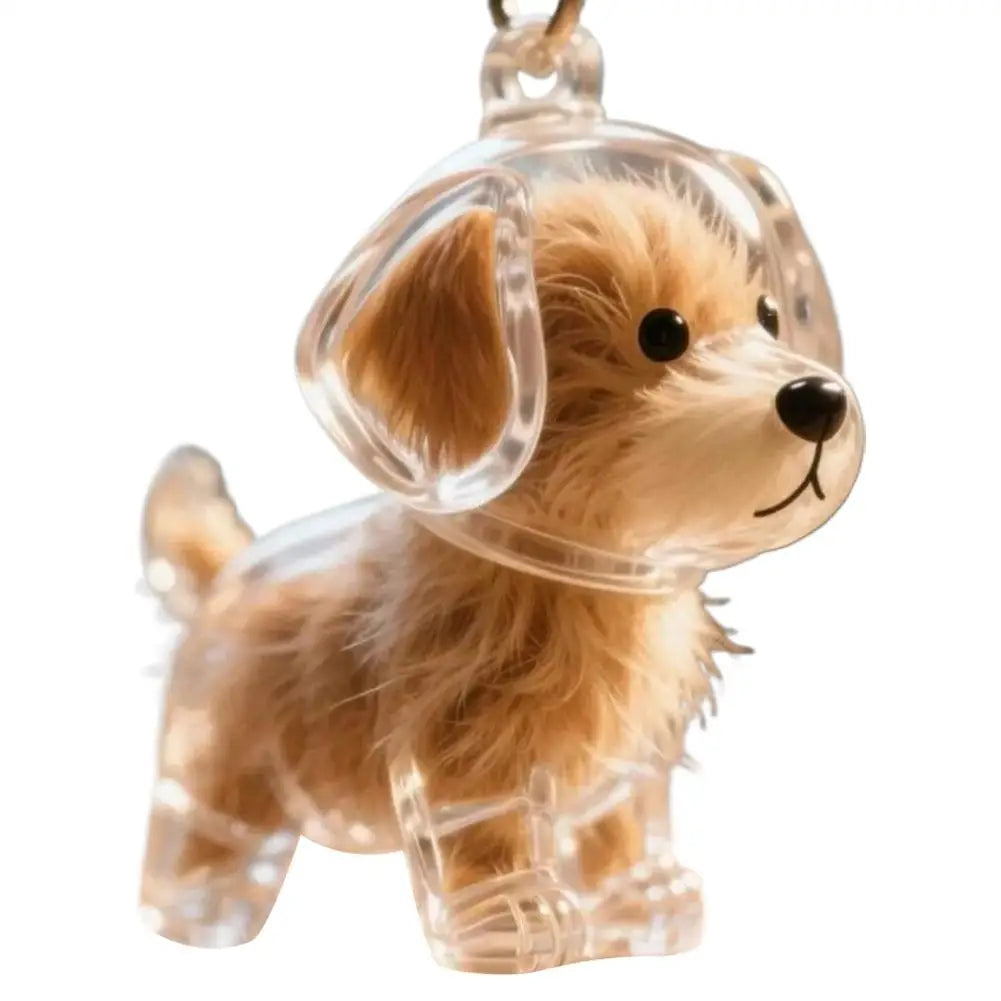 Pet Hair Keepsake Keychain – Memorial Pendant for Dog & Cat Fur