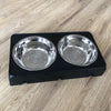 Comedero Elevado Ajustable para Perros con Cuencos de Acero Inoxidable