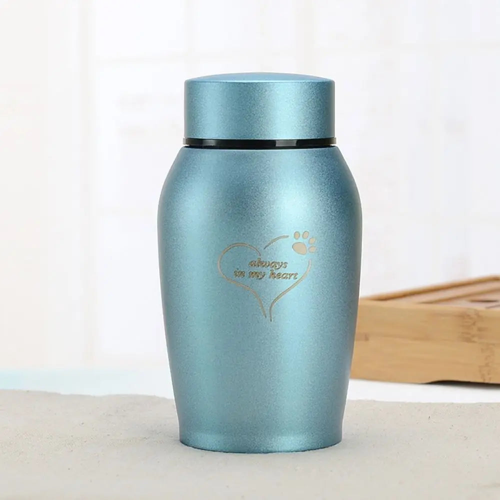 Pet Memorial Ashes Storage Box with Paw Print Lid