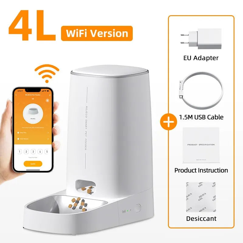 Intelligenter WiFi-Automatischer Futterspender mit App-Steuerung