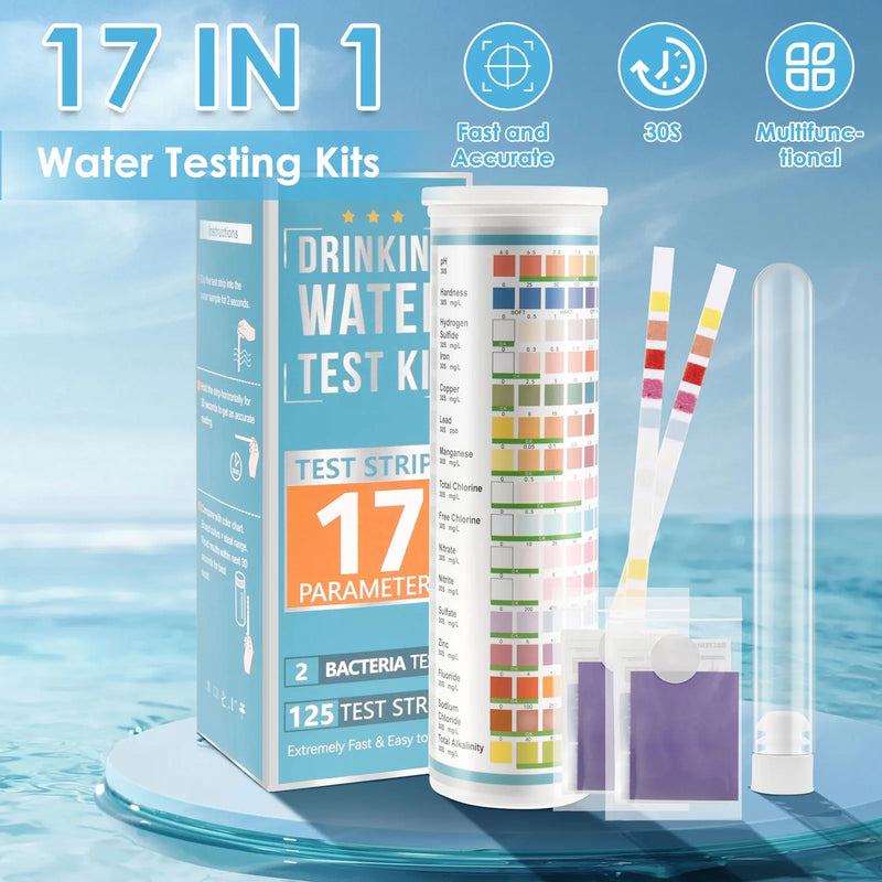 All-in-One-Aquarien-Wasserteststreifen mit Teströhrchen