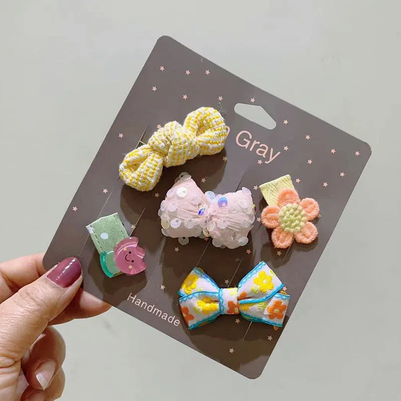 Adorable Clip-On Pet Hair Bows for Dogs and Cats (Set of 5)