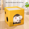 Double-Layer Cat Scratching House with Corrugated Cardboard