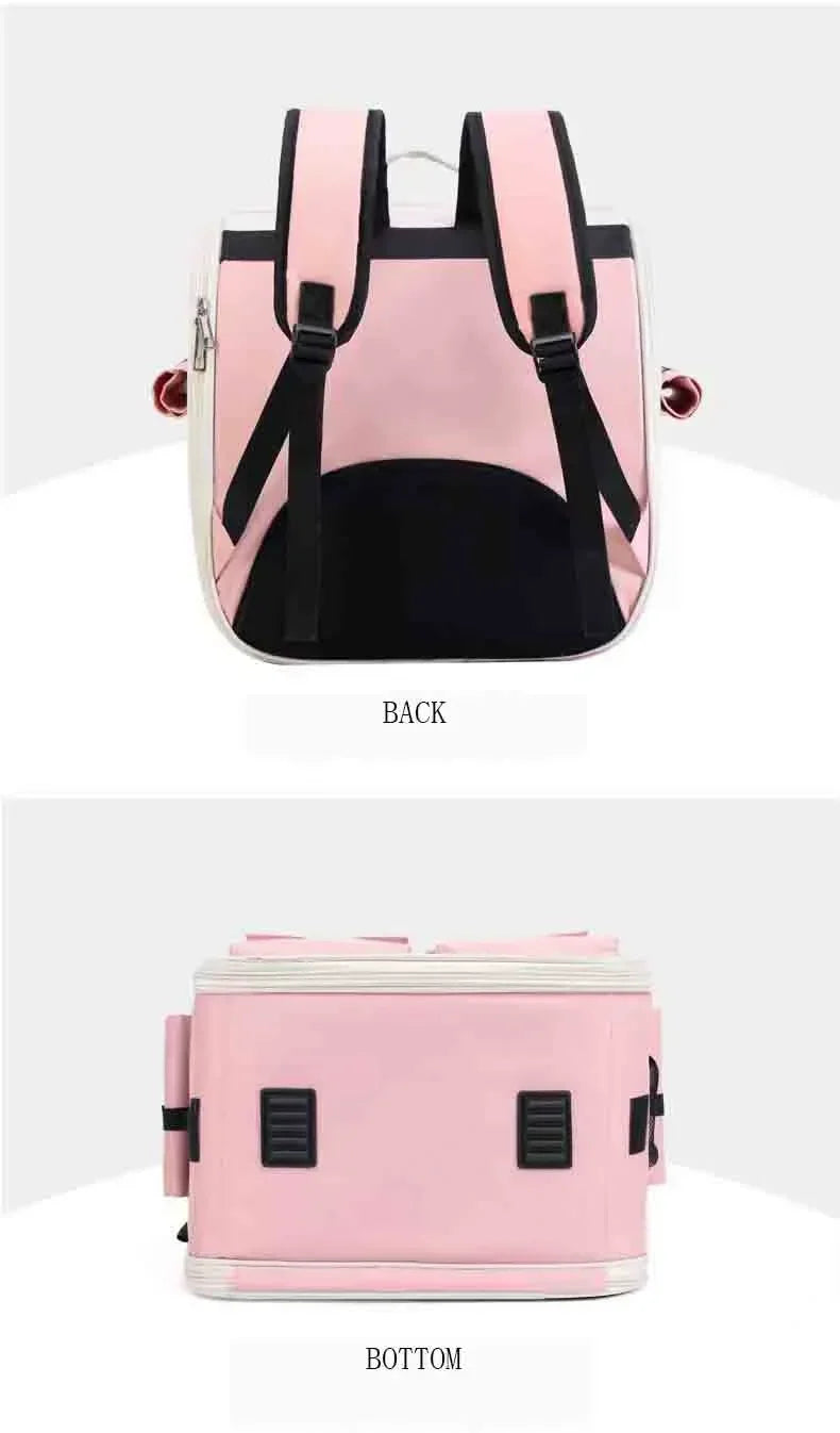 Ventilated Foldable Cat Carrier Backpack for Travel