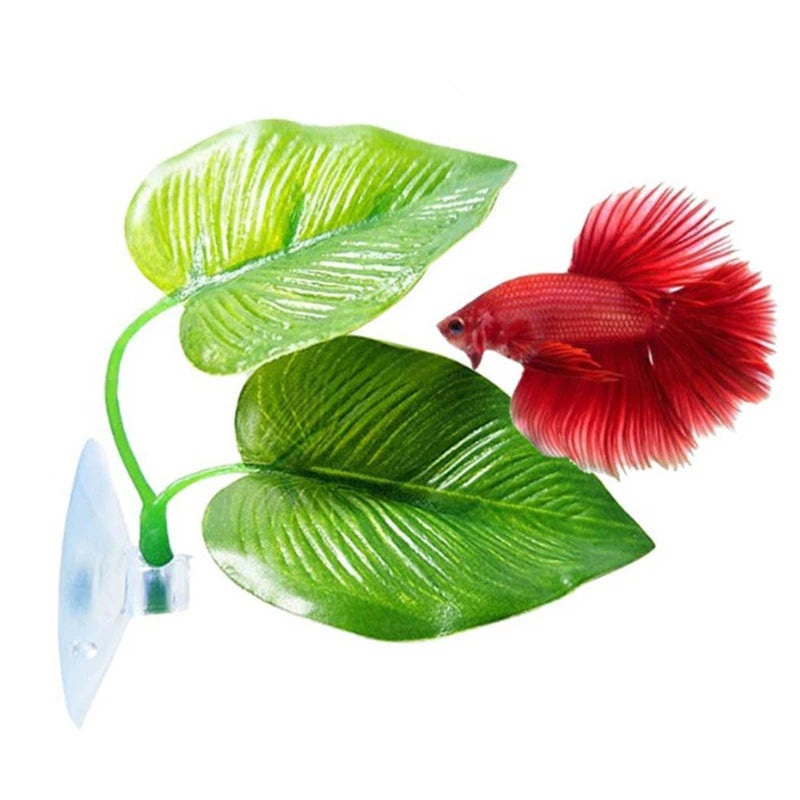 Betta Fish Rest Leaf Hammock with Suction Cup