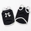 Ribbed Sleeveless Pet Vest with Bow Knot for Small Dogs and Cats