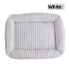 Cozy Rectangle Plush Pet Bed with Removable Cover