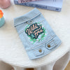 Charming Denim Jacket for Small Dogs with Playful Prints